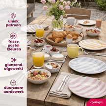 Cookinglife Morgenmadstallerkener / Desserttallerkener Spring Vibes ø 19 cm - 6 Styk