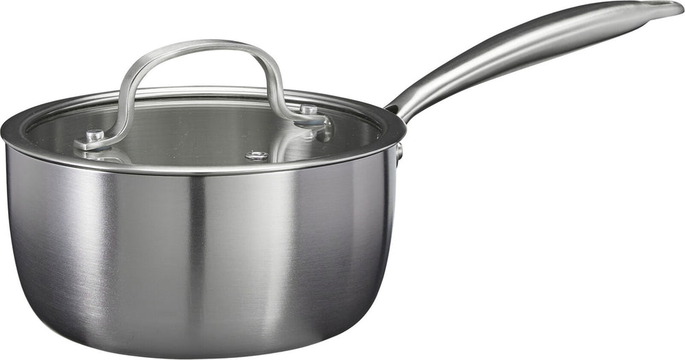 Cookinglife Steelpan med Glazen Deksel Signature Steel - RVS - ø 17,5 cm - egnet til alle varmekilder