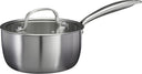 Cookinglife Steelpan med Glazen Deksel Signature Steel - RVS - ø 17,5 cm - egnet til alle varmekilder