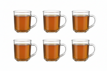 Cookinglife Theeglazen 220 ml Helder Glas - Set van 6 for Varme Drikke