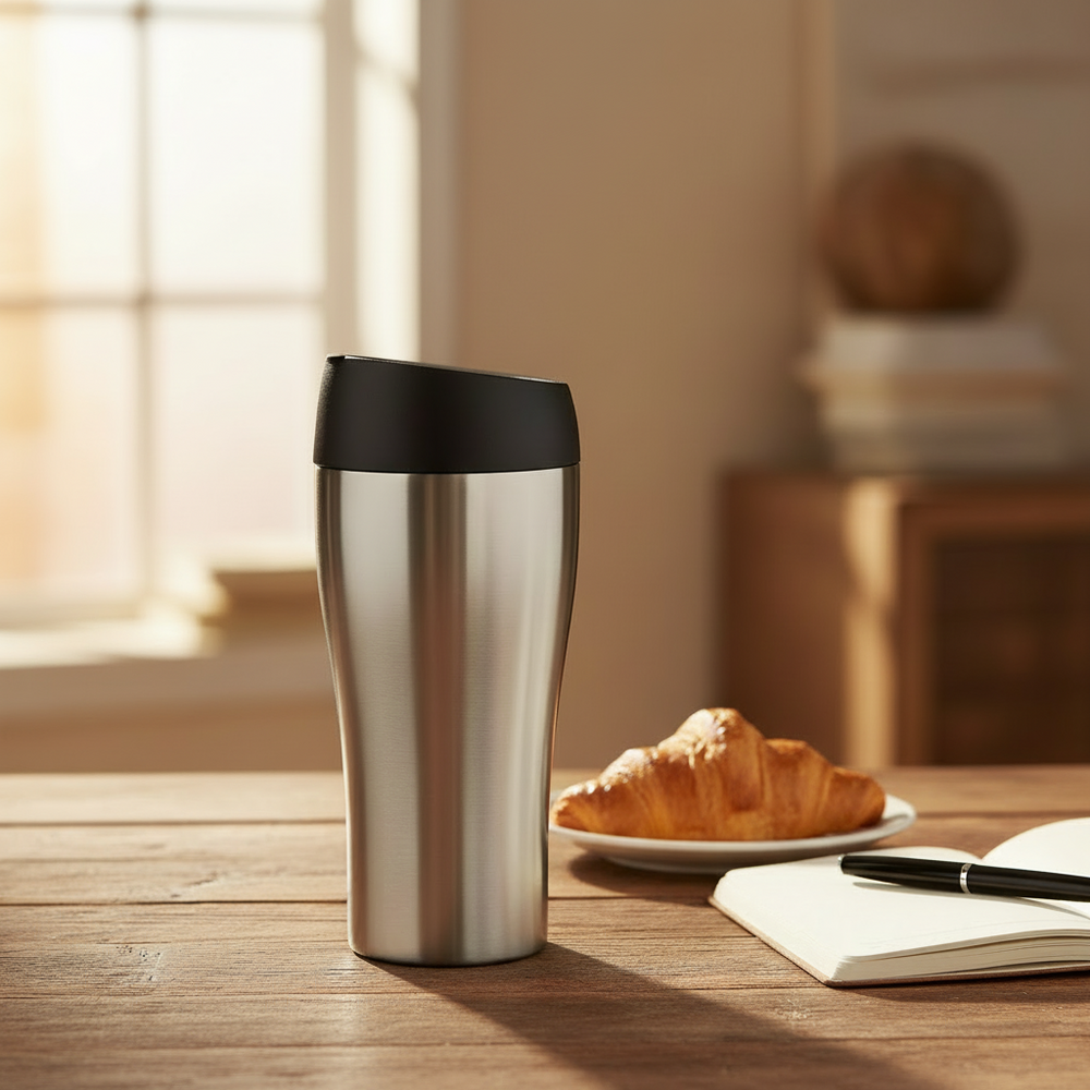 Cookinglife Thermosbeker RVS 350 ml - Drikkebæger To Go Lækfri Låg