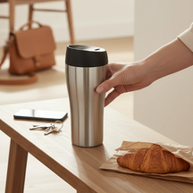Cookinglife Thermosbeker RVS 350 ml - Drikkebæger To Go Lækfri Låg