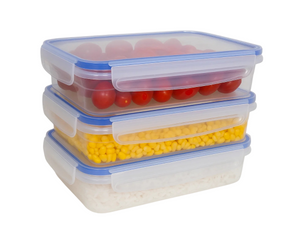 Cookinglife Vershoudbakje Clip & Fresh 1.4 Liter - 23 x 16.5 x 6.5 cm - 3 Stuks