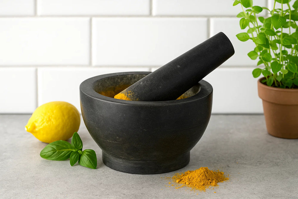 Cookinglife Vijzel Granit - Sort ø 18 cm