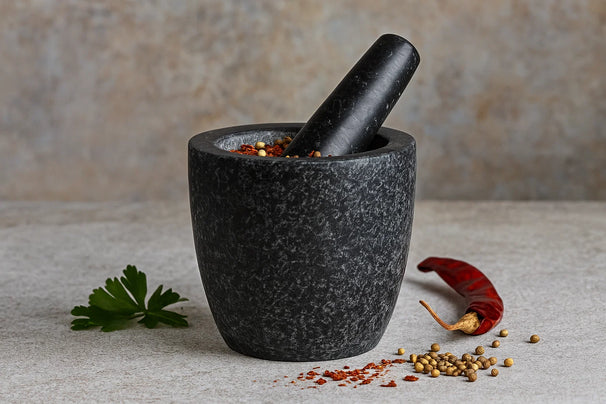 Cookinglife Vijzel Granit - Sort ø 13 cm