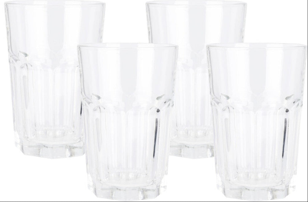 Cookinglife Vandglas 500 ml Glas - Stapelbare Drikkeglas Sæt af 4
