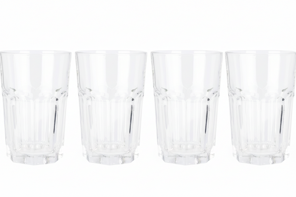 Cookinglife Vandglas 500 ml Glas - Stapelbare Drikkeglas Sæt af 4
