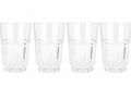 Cookinglife Vandglas 500 ml Glas - Stapelbare Drikkeglas Sæt af 4