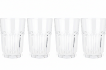Cookinglife Vandglas 500 ml Glas - Stapelbare Drikkeglas Sæt af 4