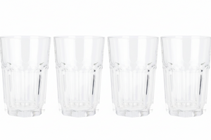 Cookinglife Vandglas 500 ml Glas - Stapelbare Drikkeglas Sæt af 4