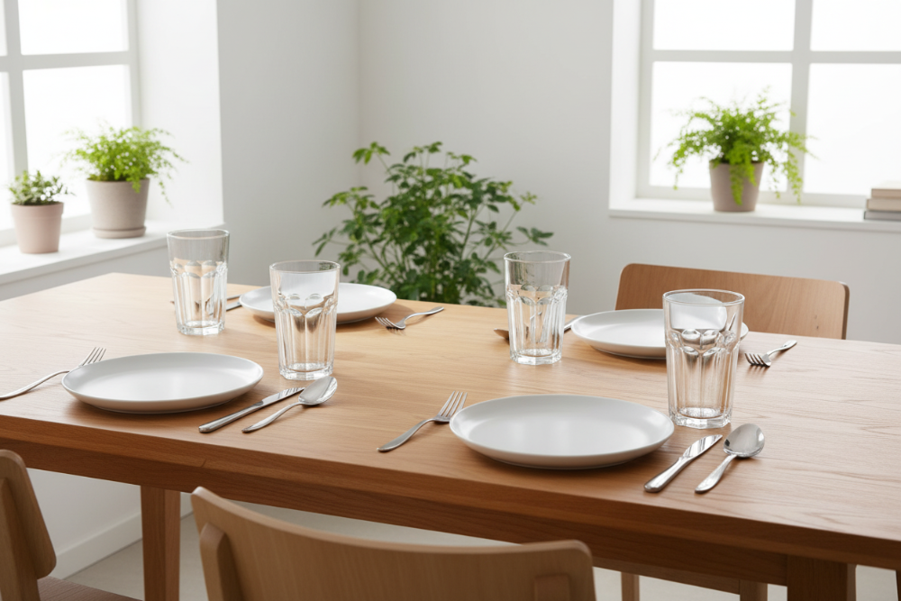Cookinglife Vandglas 500 ml Glas - Stapelbare Drikkeglas Sæt af 4