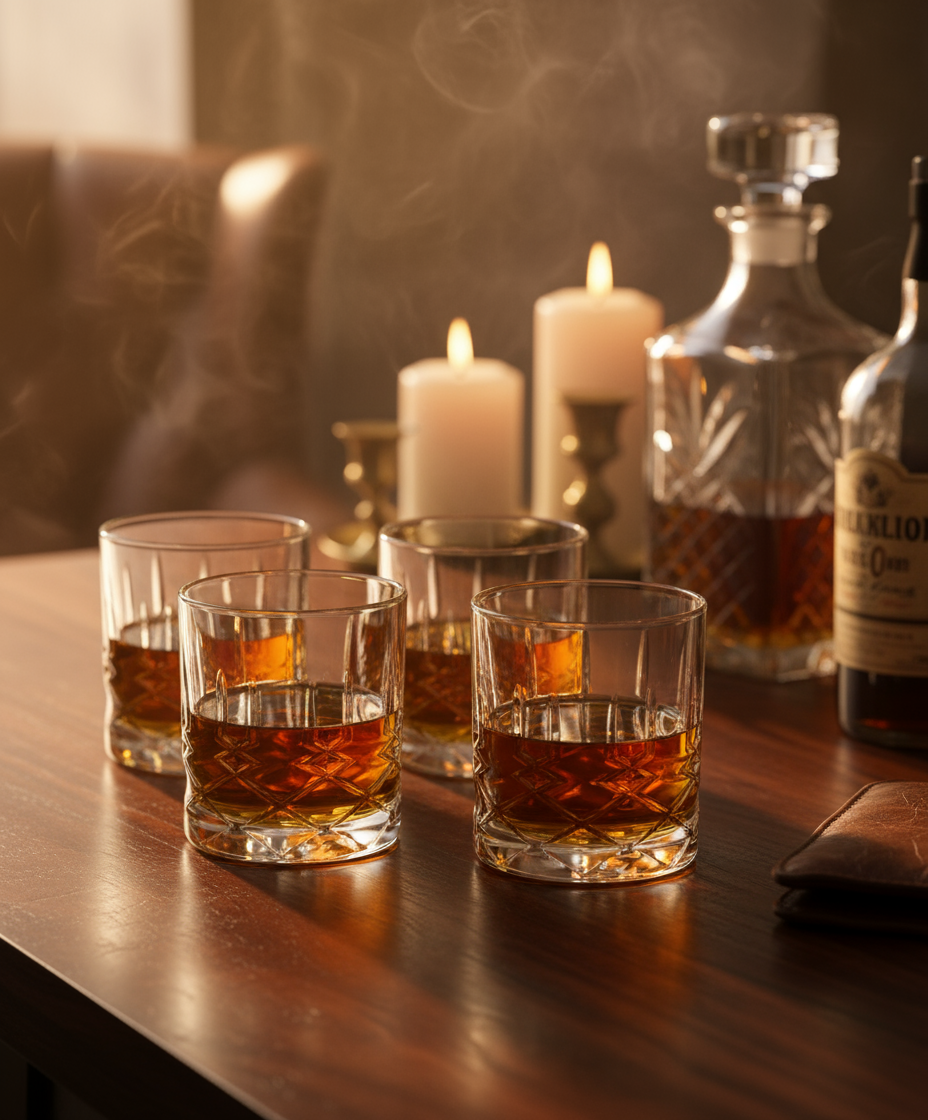Cookinglife Whiskey Glaser / Vandglas 350 ml - 4 Stykker