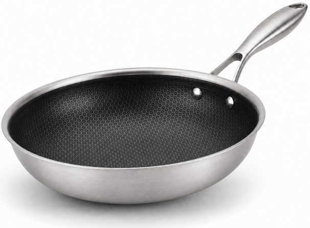 Cookinglife Wokpan HexaCook - Hybride Pan ø 28 cm - NON STICK - egnet til alle varmekilder - keramisk non-stick belægning