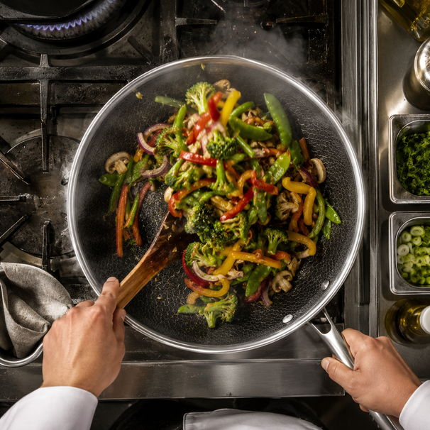 Cookinglife Wokpan HexaCook - Hybride Pan ø 28 cm - NON STICK - egnet til alle varmekilder - keramisk non-stick belægning