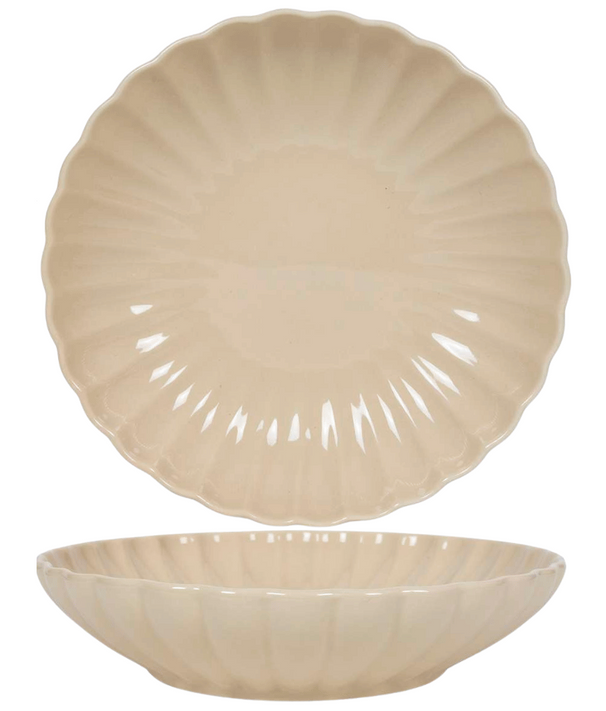Cookinglife Dybe Tallerkener / Pastatallerkener Cardida Beige ø 20 cm - 6 Styk