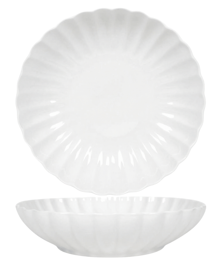 Cookinglife Dybe Tallerkener / Pastatallerkener Cardida Off White ø 20 cm - 6 Styk