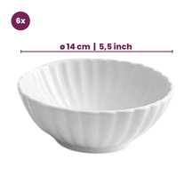 Cookinglife Suppeskåle / Skåle Cardida Off White ø 14 cm - 6 Stykker