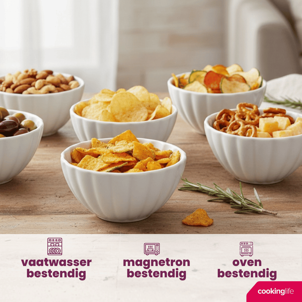 Cookinglife Suppeskåle / Skåle Cardida Off White ø 14 cm - 6 Stykker