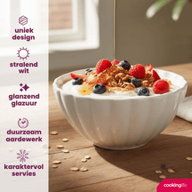 Cookinglife Suppeskåle / Skåle Cardida Off White ø 14 cm - 6 Stykker