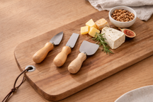 Cookinglife Kaasmessenset 4-delig - RVS - Kaasplank - Snijden og Servering af Oste