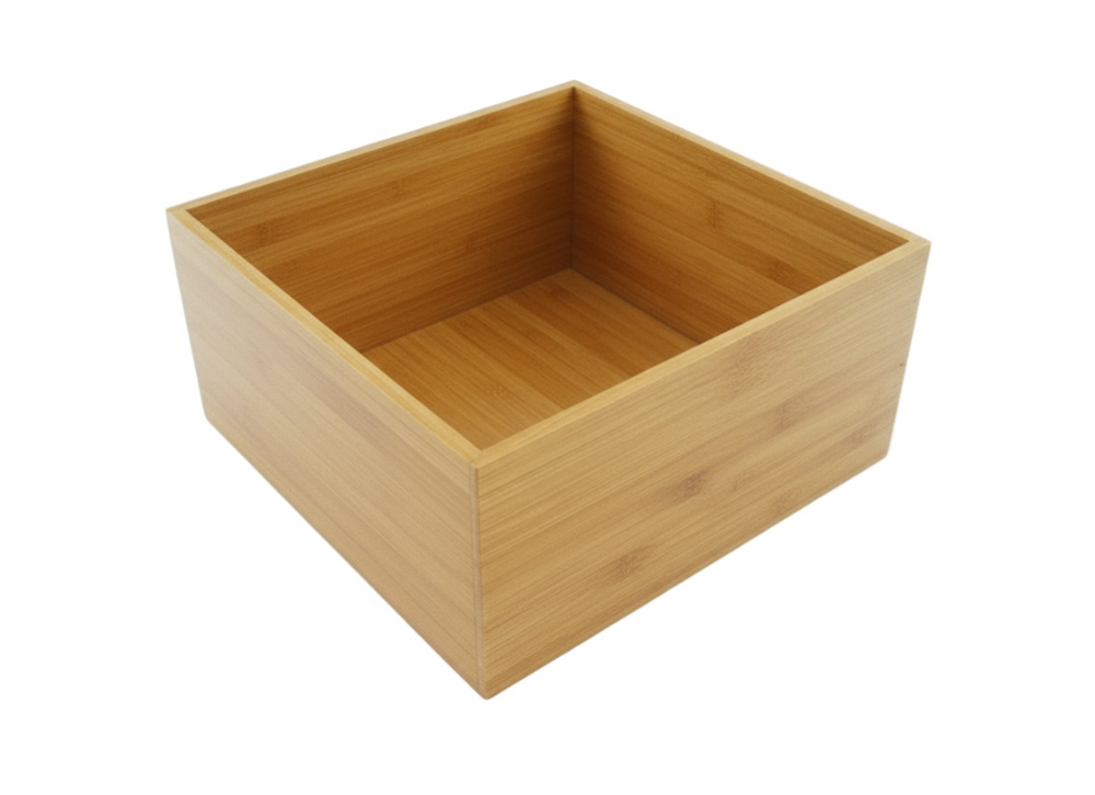 Cookinglife Bestekbak Theelepels - Opbergbox - Multi Organizer - Bamboe 15 x 15 x 7 cm