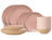 Costa Nova Serviesset Arenito Mauve Rose 18-delig / 6 personer - 6 middagstallerkener, 6 morgenmadstallerkener & 6 skåle