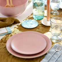 Costa Nova Serviesset Arenito Mauve Rose 18-delig / 6 personer - 6 middagstallerkener, 6 morgenmadstallerkener & 6 skåle