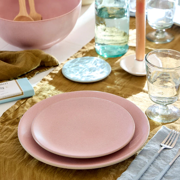 Costa Nova Morgenmadstallerkener / Desserttallerkener Arenito Mauve Rose ø 22 cm - 6 stk.