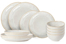 Costa Nova Spisestel Casafina Eivissa Sand Beige 12-delt / 4 personer - 4 middagstallerkener, 4 morgenmadstallerkener & 4 skåle