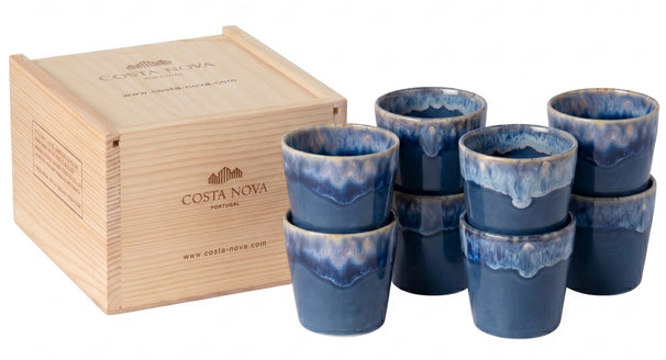 Costa Nova Espresso Kopper Grespresso Denim 80 ml - 8 stk. - Gaveæske