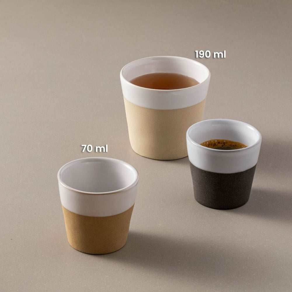 Costa Nova Espresso Kopjes Grespresso Nature Multicolor 80 ml - 3 stuks