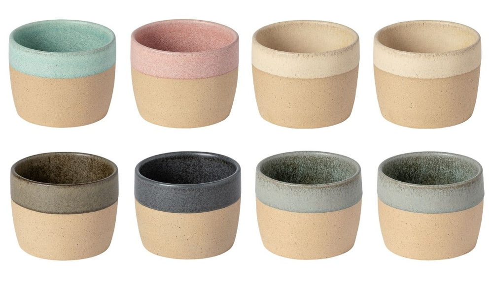 Costa Nova Koffiekopjes Arenito Multicolor 200 ml - 8 stuks - Gaveæske