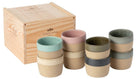 Costa Nova Koffiekopjes Arenito Multicolor 200 ml - 8 stuks - Gaveæske