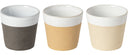 Costa Nova Koffiekopjes Grespresso Nature Multicolor 190 ml - 3 stuks