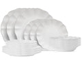 Costa Nova Serviesset Rosa White 18-delig / 6 personer - 6 dinerborden, 6 ontbijtborden & 6 diepe borden