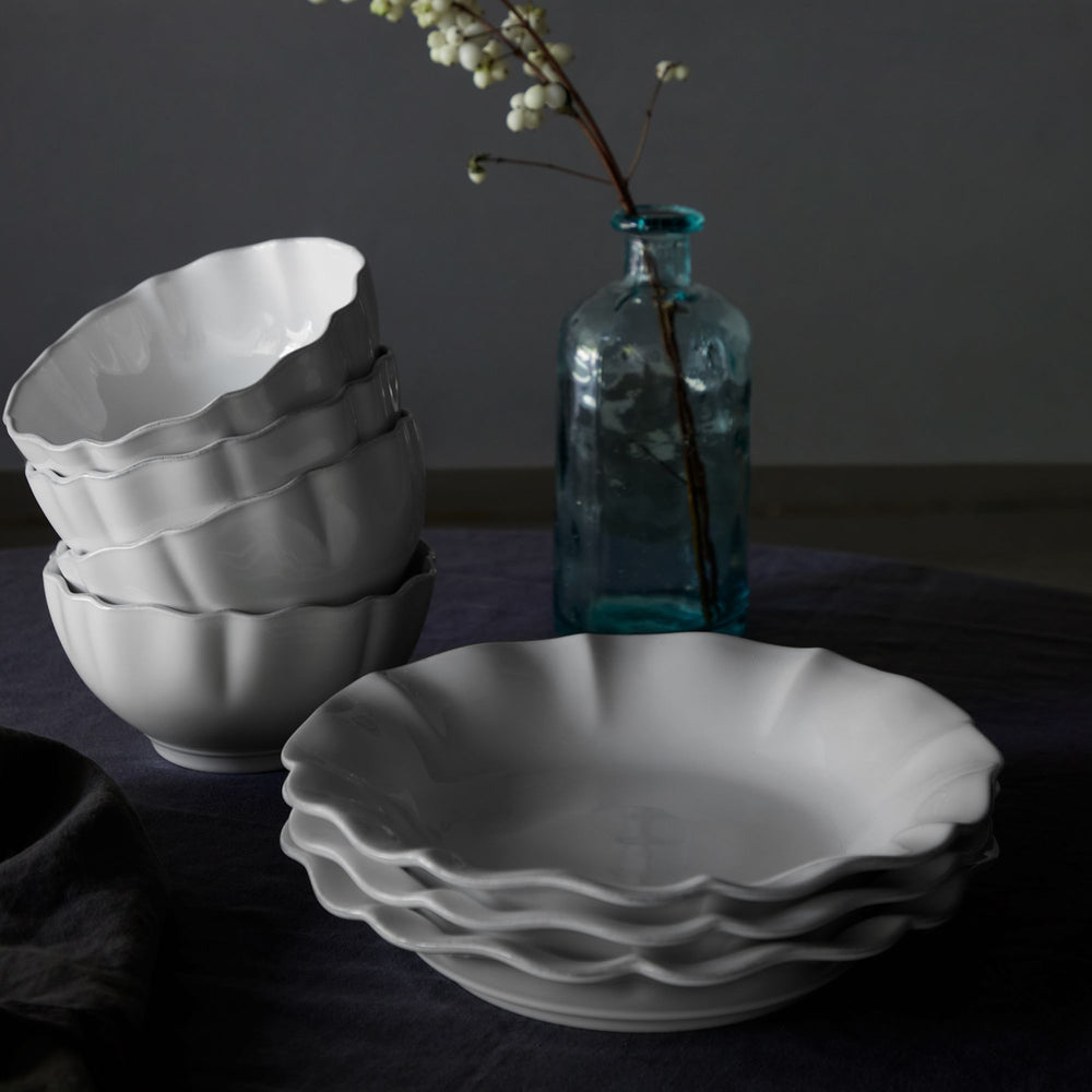 Costa Nova Dybe Tallerkener / Pastatallerkener Rosa White ø 25 cm - 6 stk.