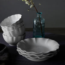 Costa Nova Dybe Tallerkener / Pastatallerkener Rosa White ø 25 cm - 6 stk.
