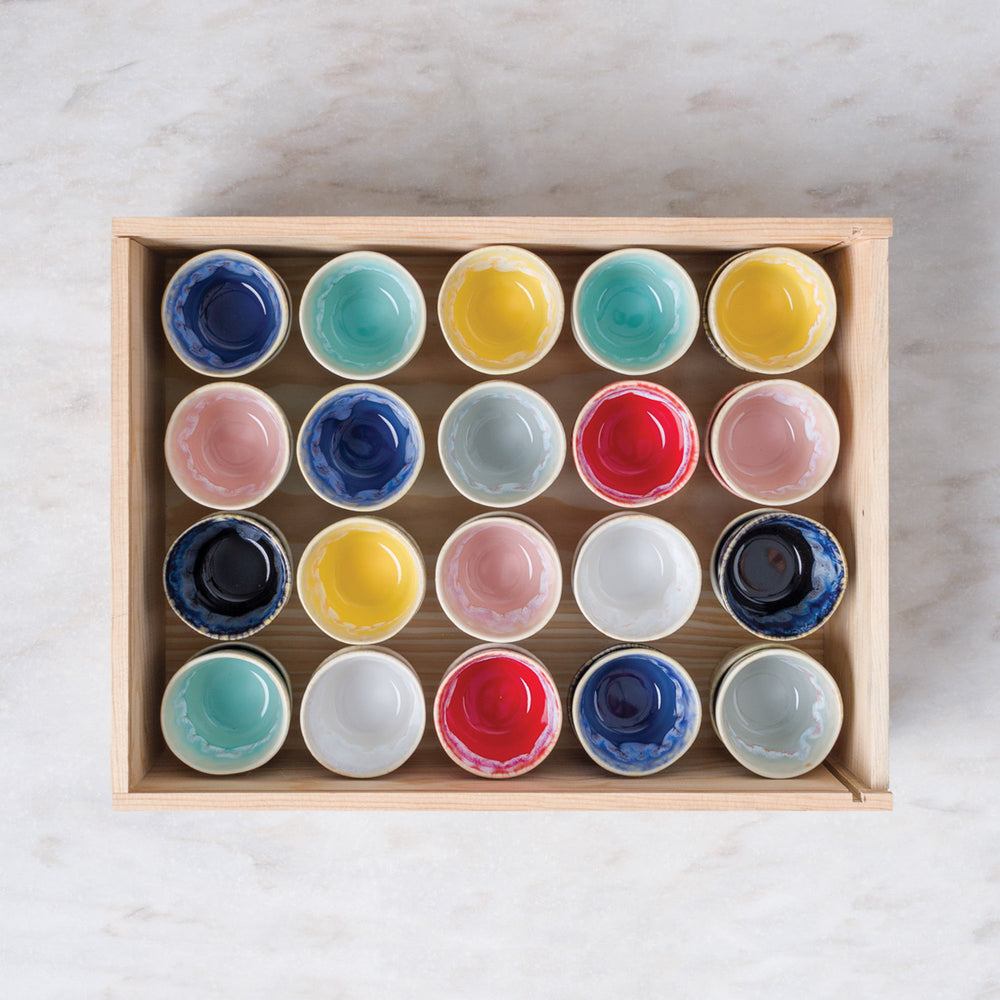 Costa Nova Koffiekopjes Grespresso Multicolor 190 ml - 24 stuks - Gift box