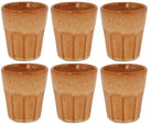 Cosy & Trendy Cappuccino Bekers Bistro Mustard Yellow 290 ml - 6 stuks