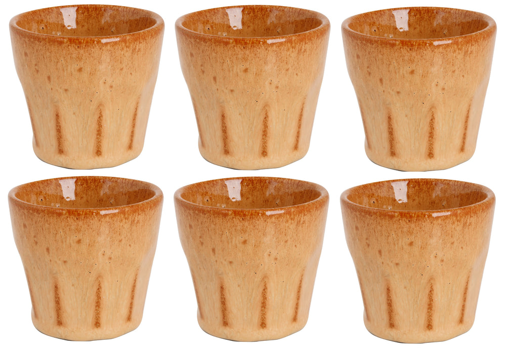 Cosy & Trendy Espresso Kopjes Bistro Mustard Yellow 90 ml - 6 stuks