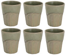 Cosy & Trendy Cappuccino Bekers Bistro Thyme Green 290 ml - 6 stuks