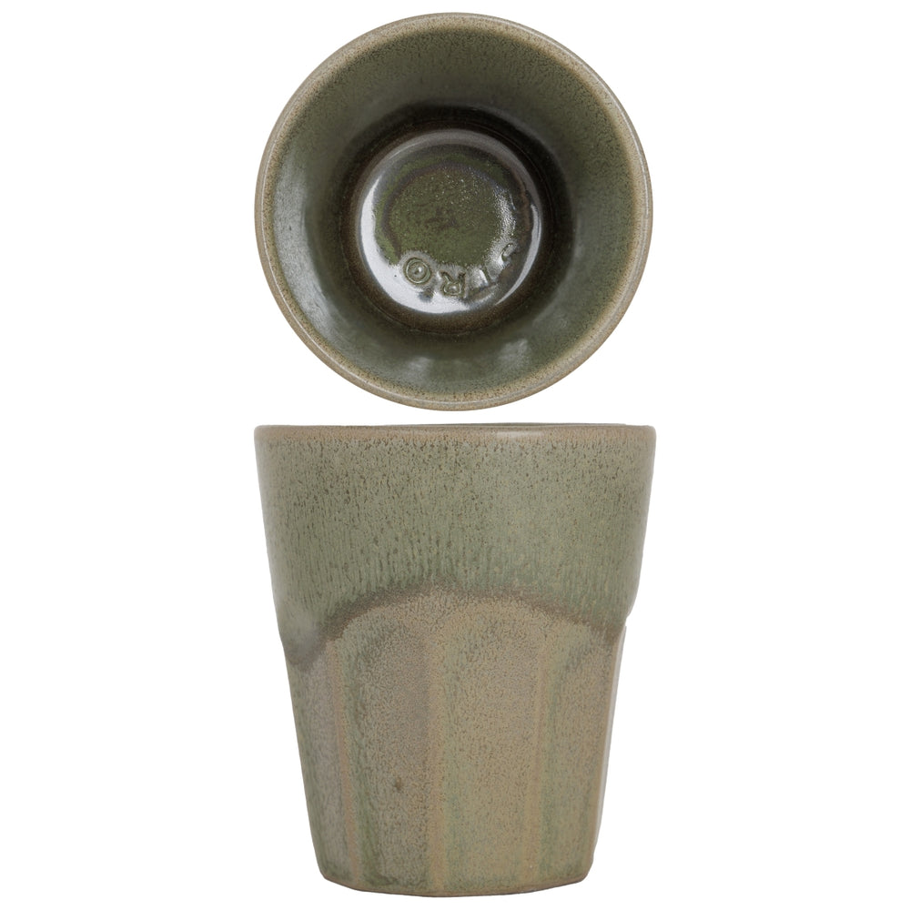 Cosy & Trendy Cappuccino Bekers Bistro Thyme Green 290 ml - 6 stuks