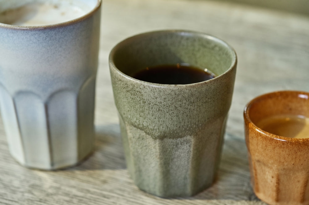 Cosy & Trendy Kaffe Kopper / Cappuccino Kopper Bistro Thyme Green 290 ml - 6 stk.