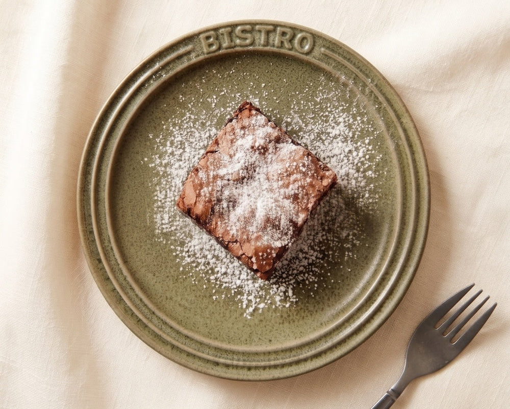 Cosy & Trendy Morgenmadstallerkener / Desserttallerkener Bistro Thyme Green ø 21 cm - 6 stk.