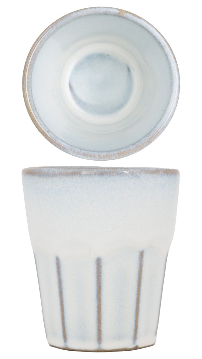Cosy & Trendy Cappuccino Bekers Bistro Vintage White 290 ml - 6 stuks