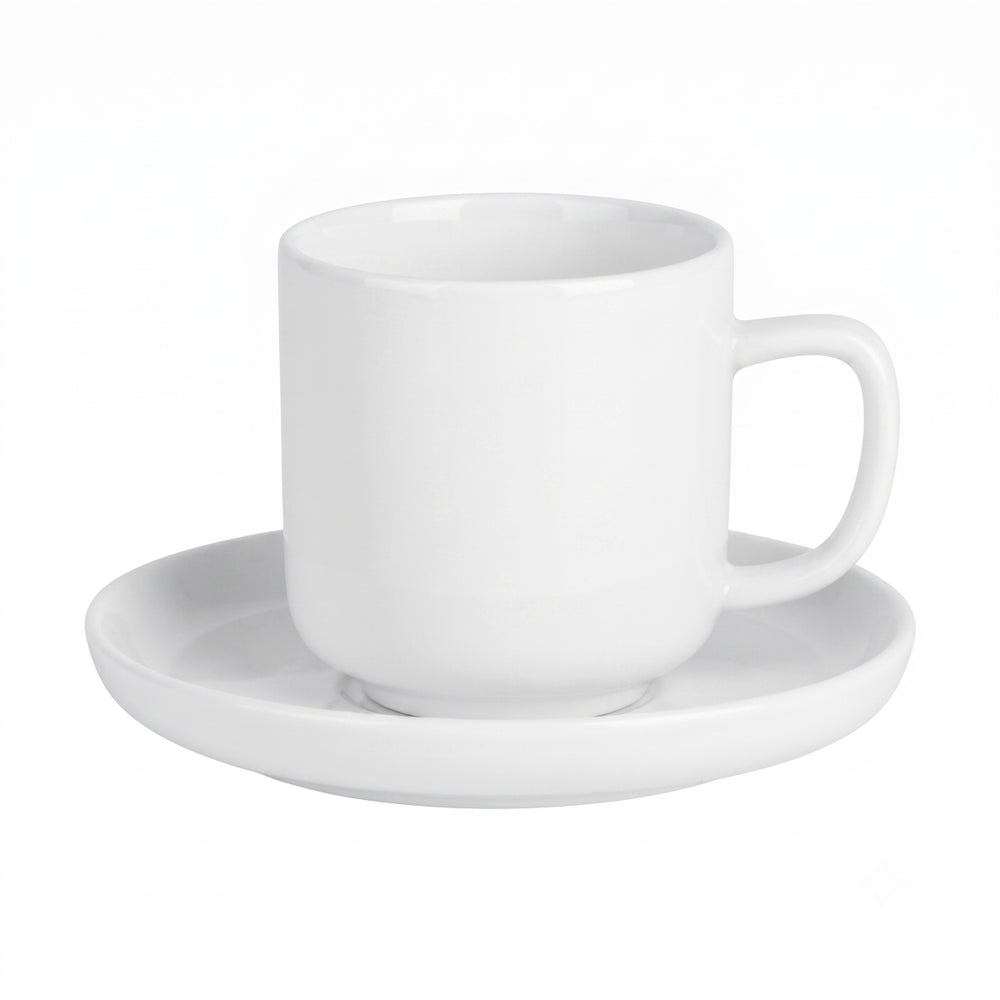 Cosy & Trendy Espressokopper med Underkopper Moon White 90 ml - 4 stk.