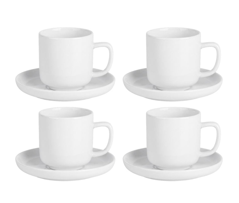 Cosy & Trendy Espressokopper med Underkopper Moon White 90 ml - 4 stk.