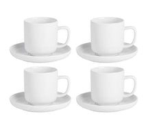 Cosy & Trendy Espressokopper med Underkopper Moon White 90 ml - 4 stk.