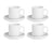 Cosy & Trendy Espressokopper med Underkopper Moon White 90 ml - 4 stk.