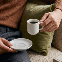 Cosy & Trendy Espressokopper med Underkopper Moon White 90 ml - 4 stk.